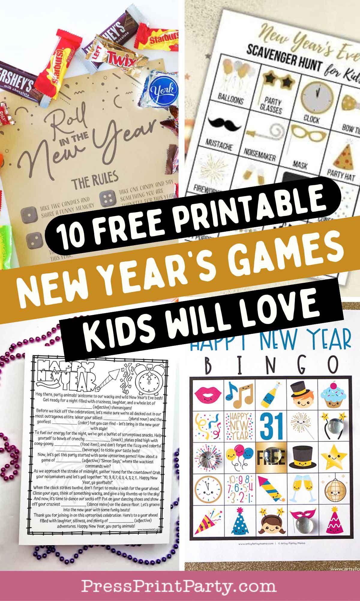 10 Free New Year s Printable Games Kids Will Love