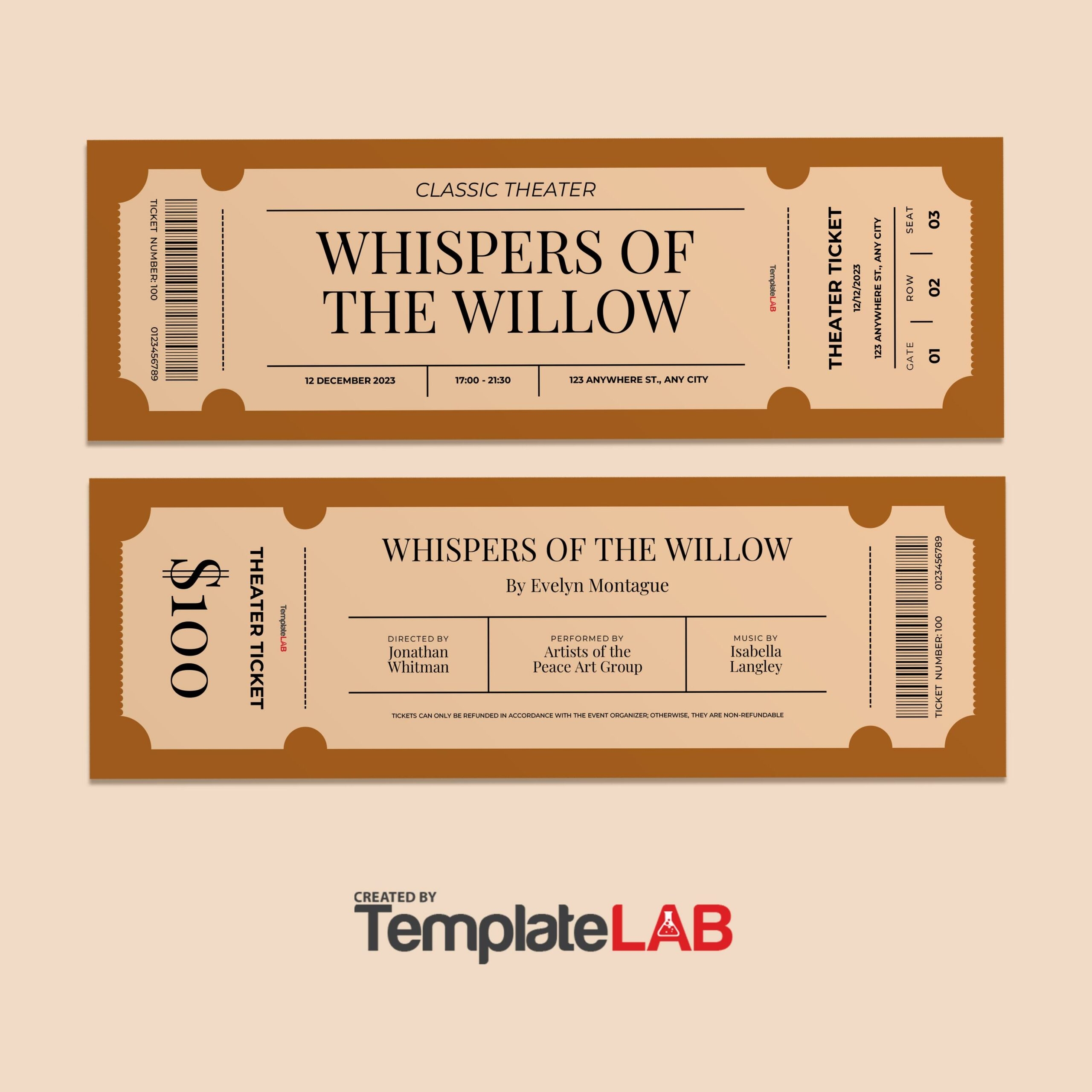 Free Printable Ticket Stub Template