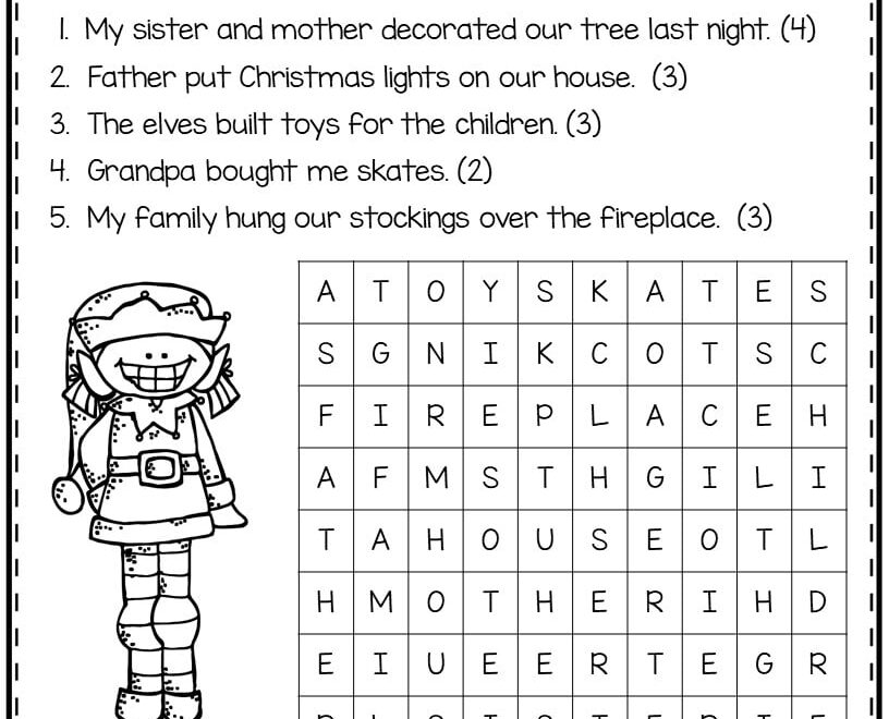 13 Free Christmas Worksheets For Second Grade Second Grade Teaching Blog