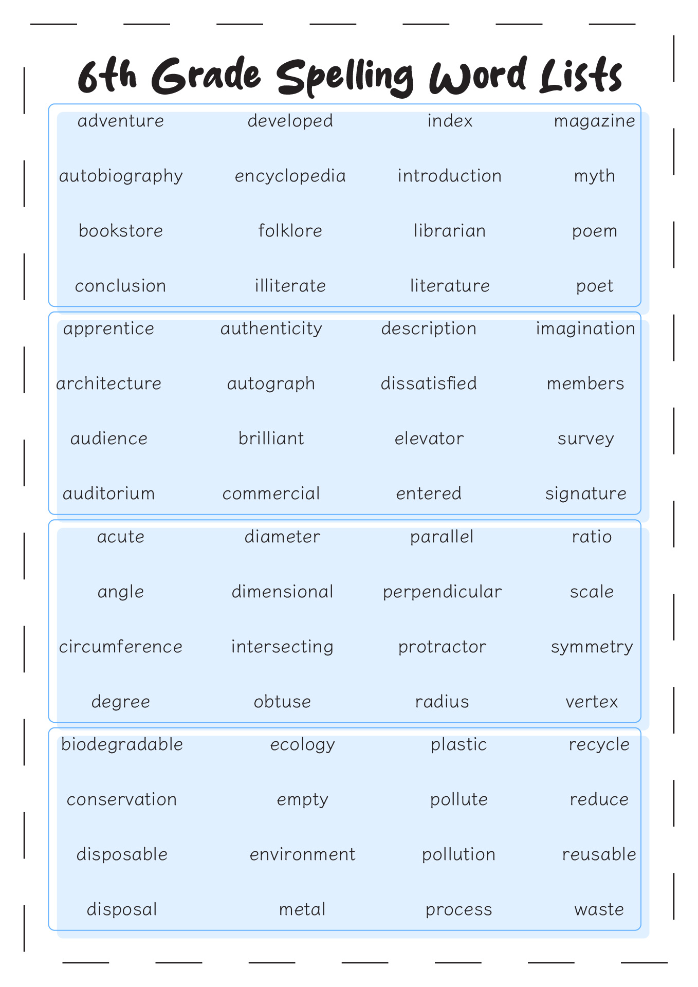 17 Sixth Grade Spelling Words Worksheets Free PDF At Worksheeto
