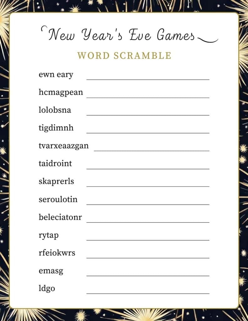 18 Free Printable Adults New Year s Eve Party Games Activities My Printable Home