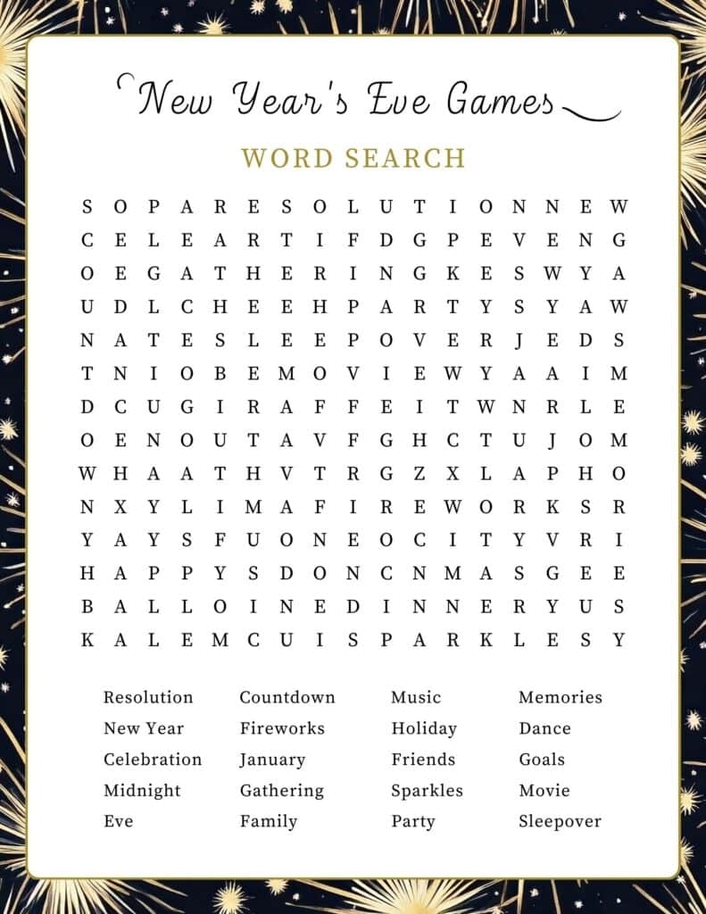 18 Free Printable Adults New Year s Eve Party Games Activities My Printable Home