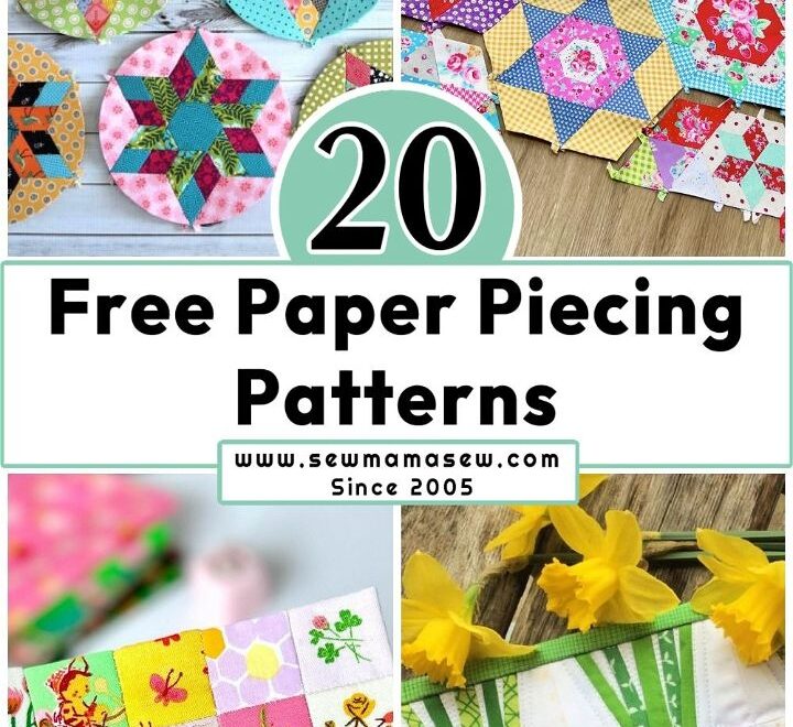 20 Free Paper Piecing Patterns EPP And FPP Patterns Sew Mama Sew