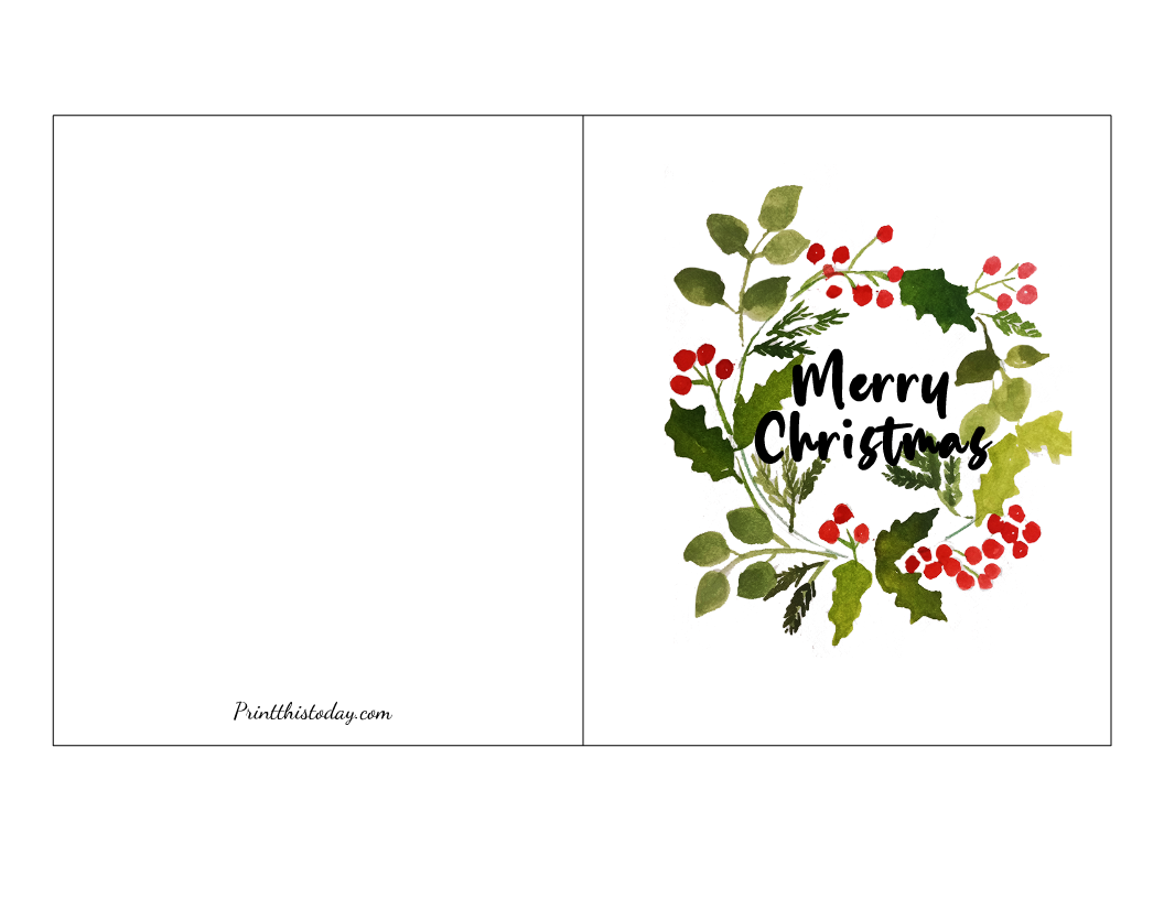 Printable Christmas Cards For Wife