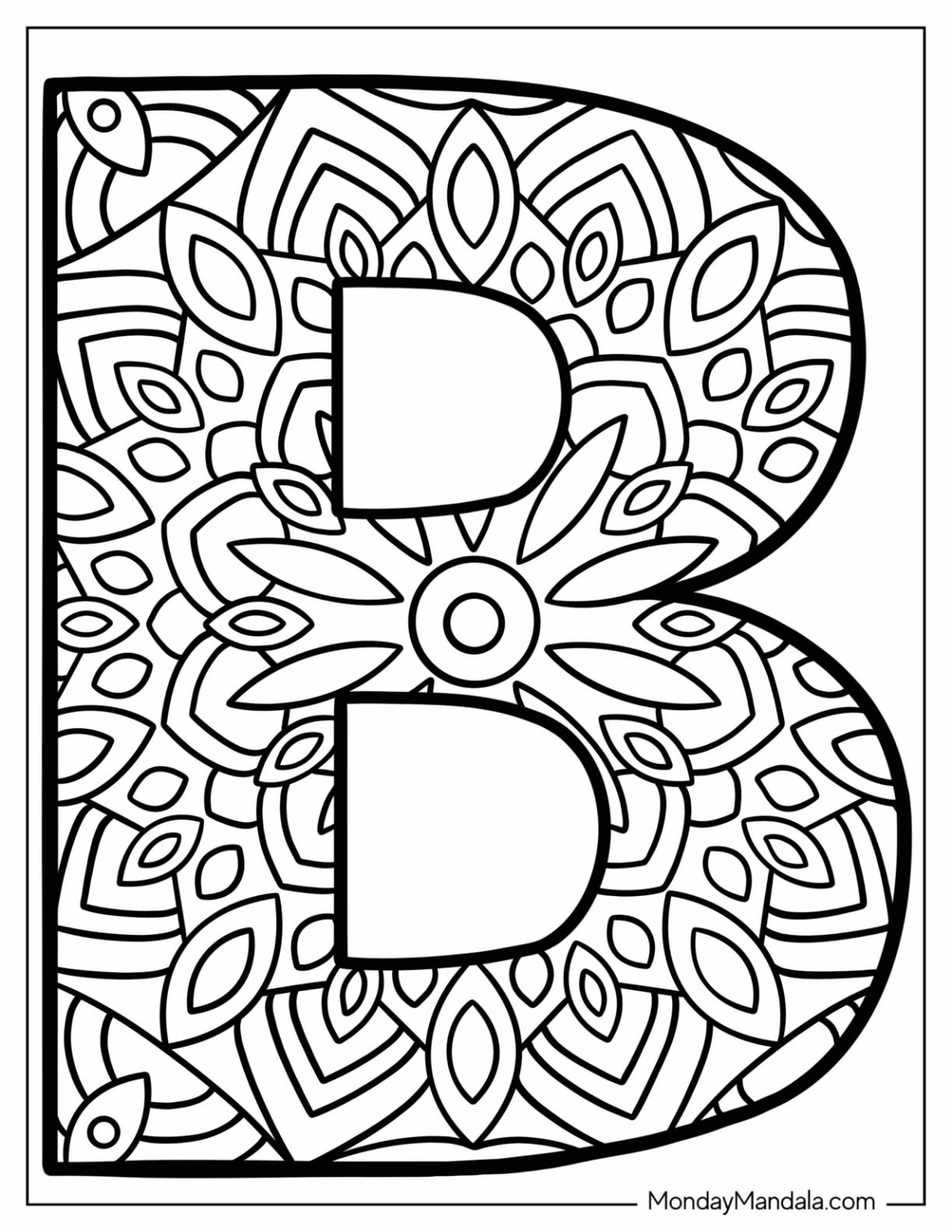 20 Letter B Coloring Pages Free PDF Printables 