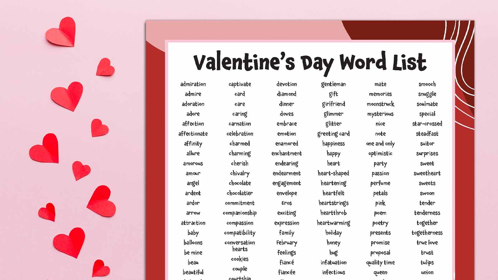 Vocabulary Words Every High Schooler Should Know Printable