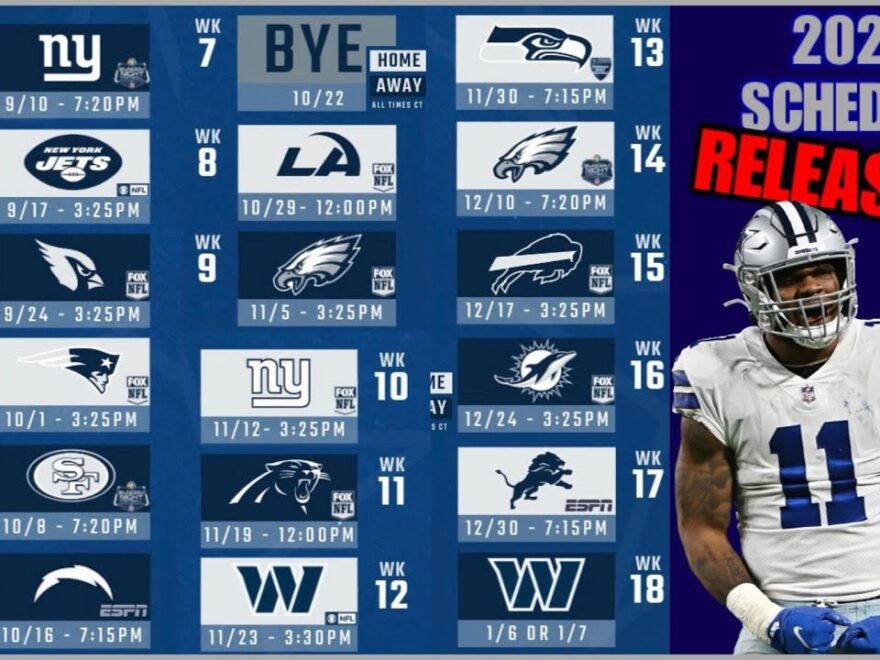 2023 DALLAS COWBOYS SCHEDULE Cowboys FULL NFL Schedule RELEASED Which Games Are YOU Going To YouTube
