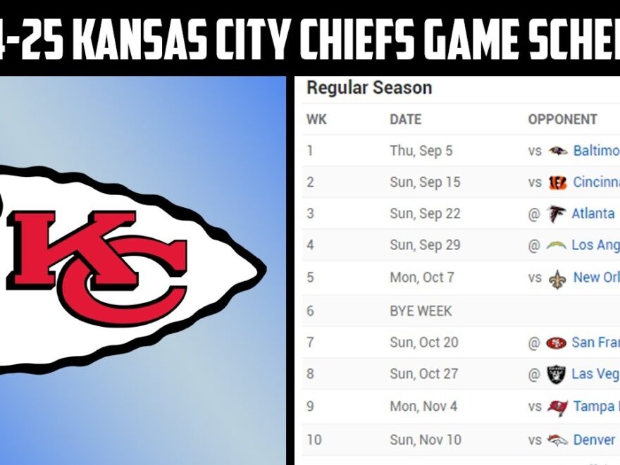 2024 2025 Kansas City Chiefs Football Games Schedule YouTube