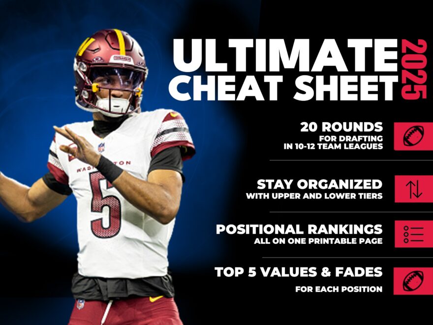 2025 Fantasy Football Best Ball Cheat Sheet Printable PDF