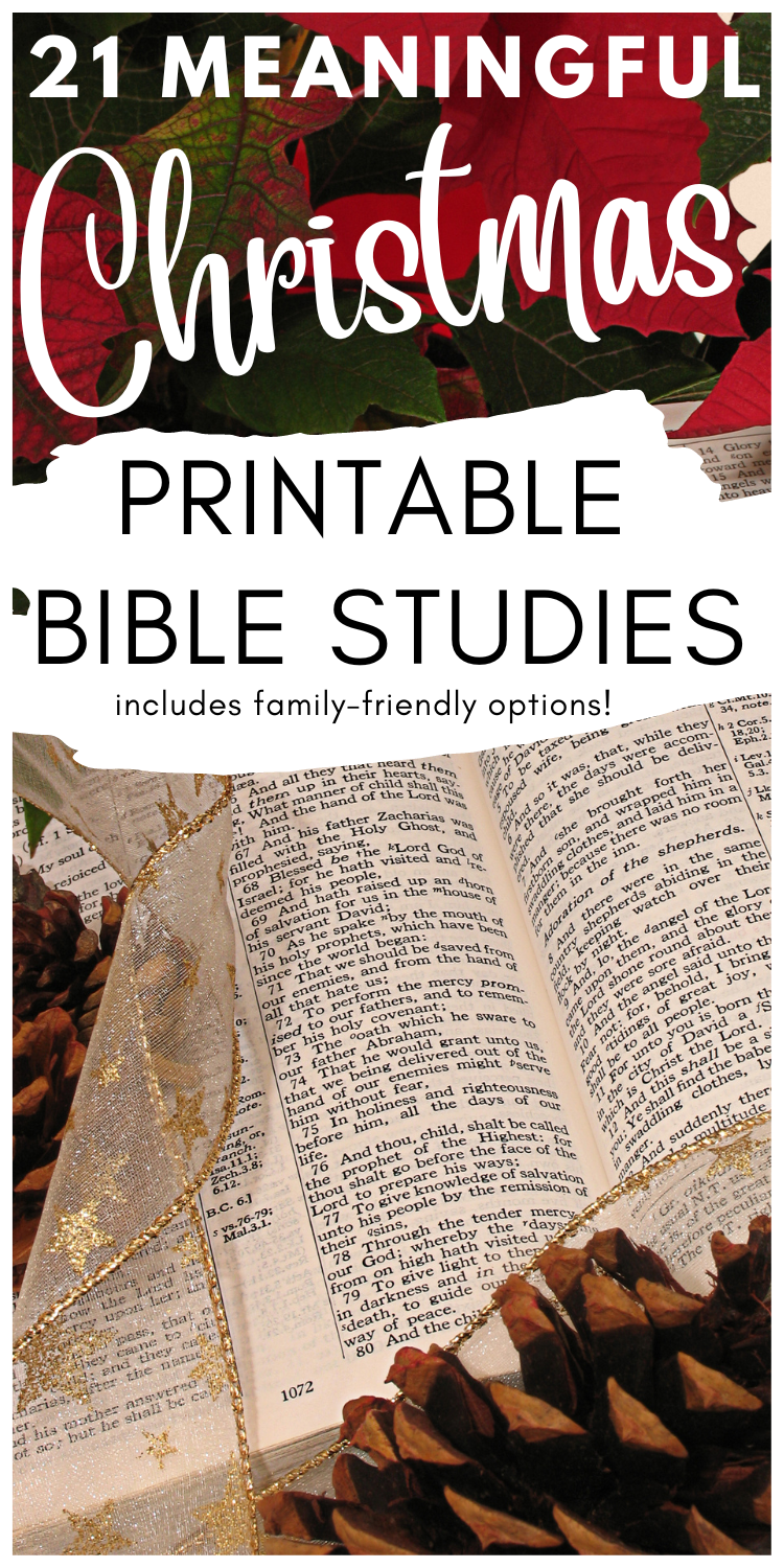 23 Meaningful Printable Christmas Bible Studies To Focus On Jesus