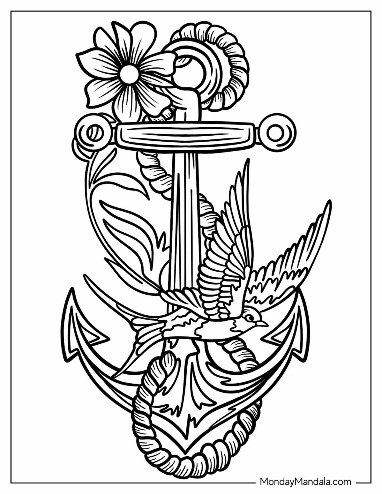 24 Tattoo Coloring Pages Free PDF Printables 