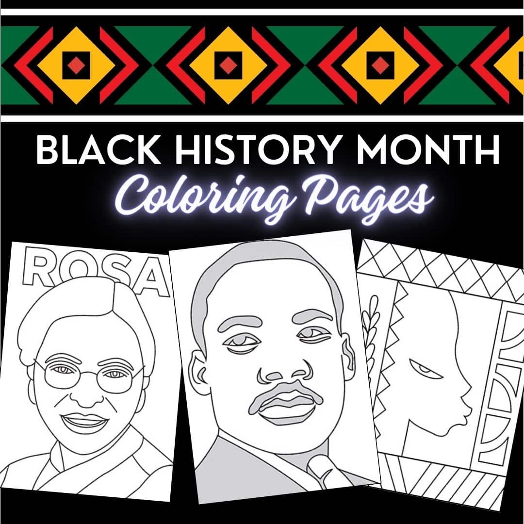 Black History Month Printable Coloring Pages