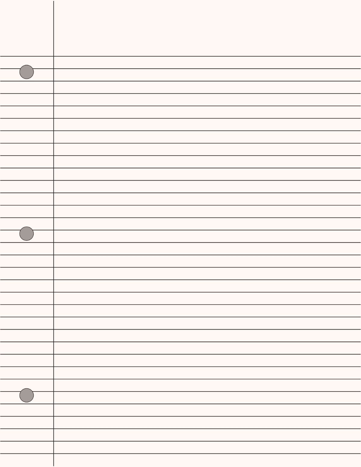 Manuscript Paper Free Printable With Bar Lines