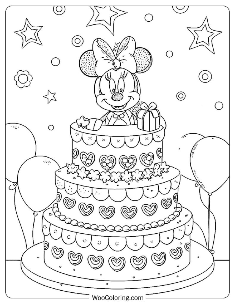36 Cake Coloring Pages Free PDF To Print Woo Coloring