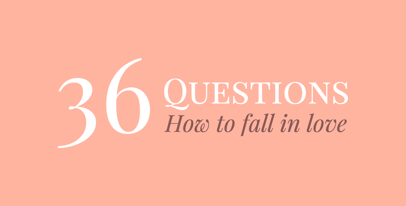 36 Questions To Fall In Love Printable