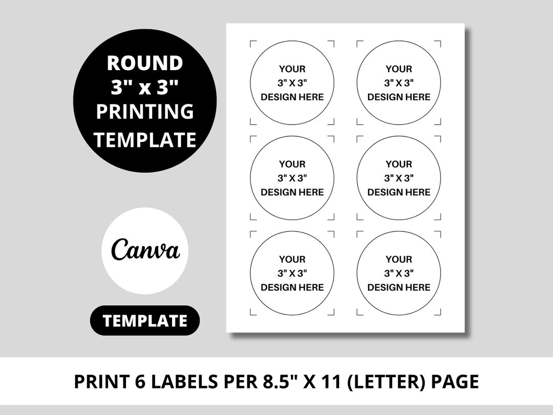 Circle Sticker Printable Mailing Labels