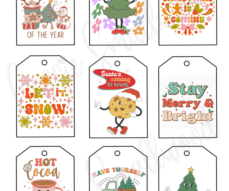 400 CUTEST Printable Christmas Tags Free PDF Cassie Smallwood