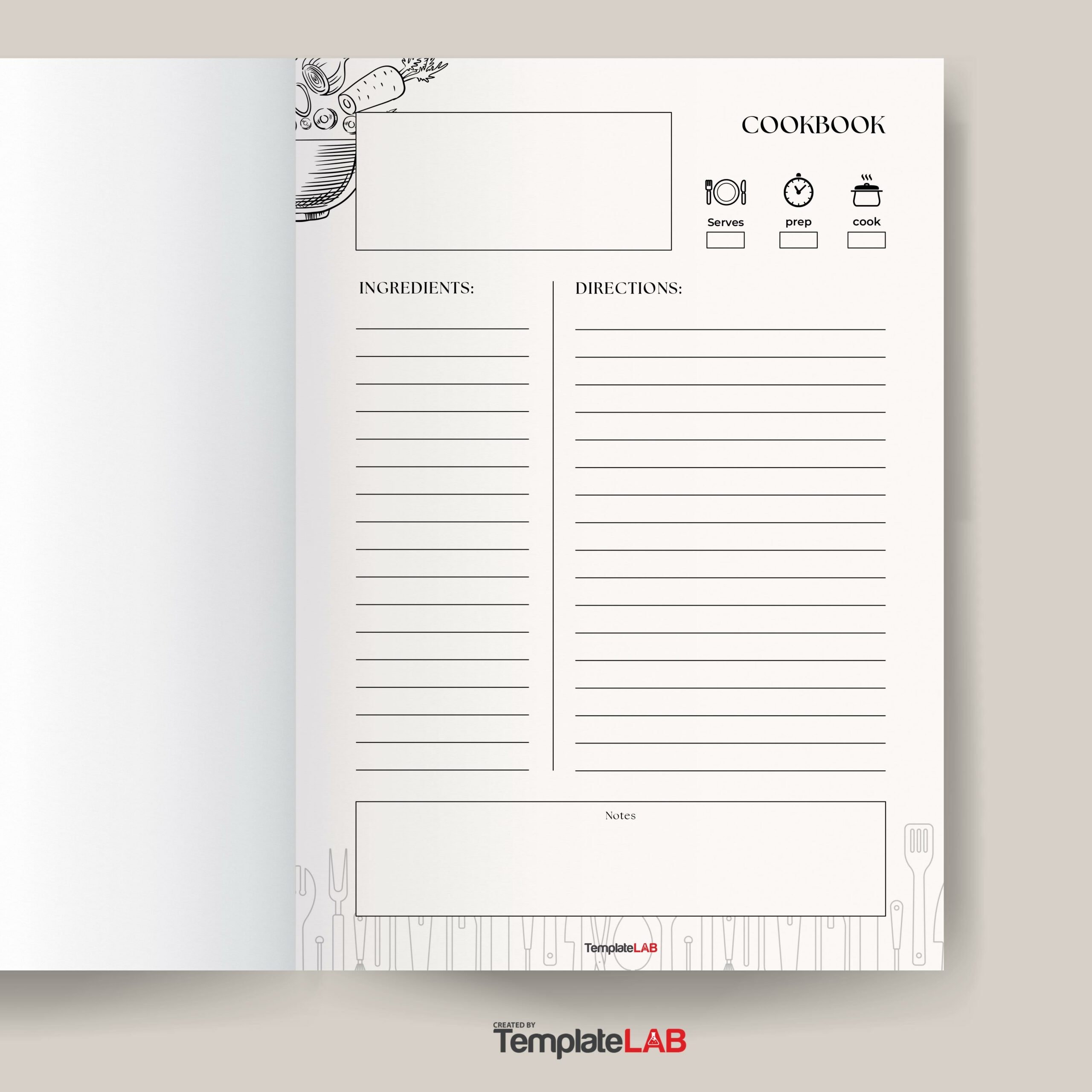 Free Recipe Book Templates Printable