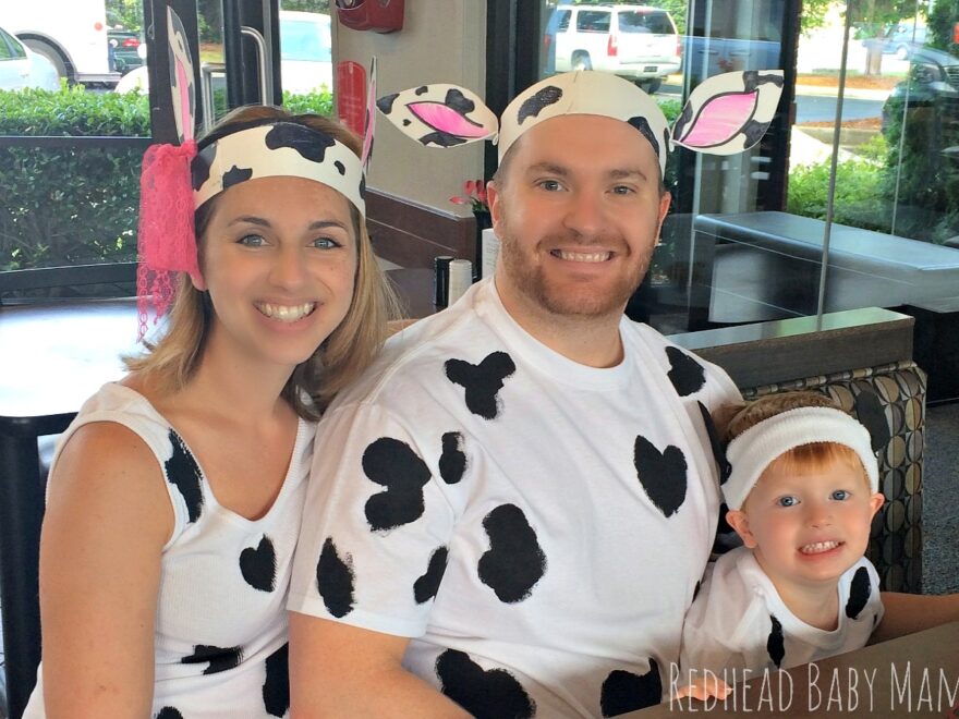 5 Easy Cow Costumes For Cow Appreciation Day Redhead Baby Mama Atlanta Blogger