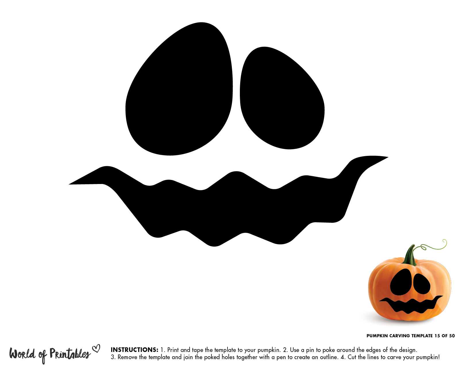 Pumpkin Carving Patterns Free Printable