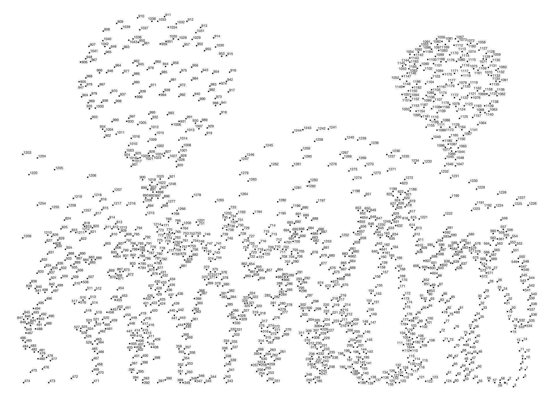 500 Dot To Dot 10 Free PDF Printables Printablee
