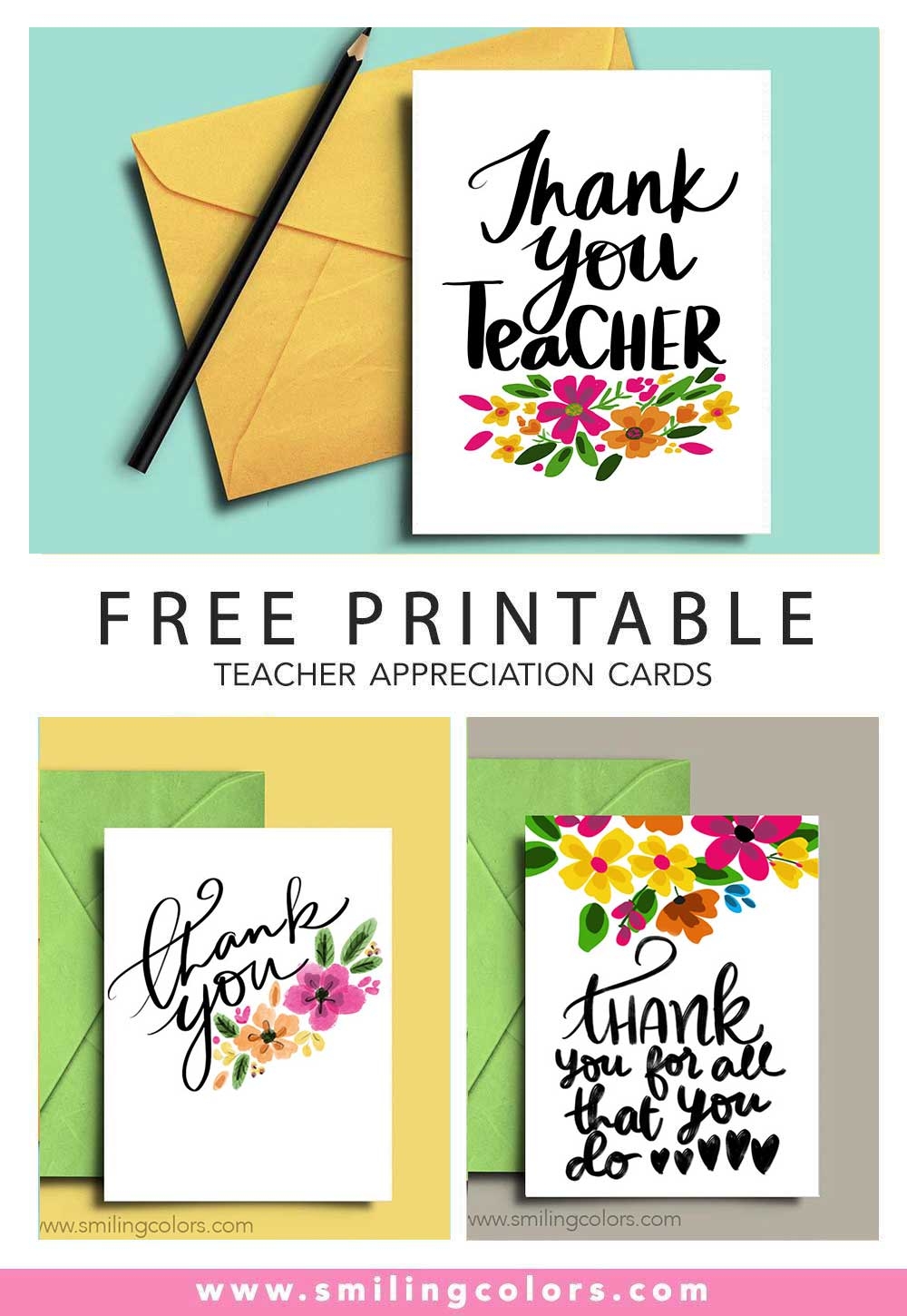 Free Printable Thank You Cards