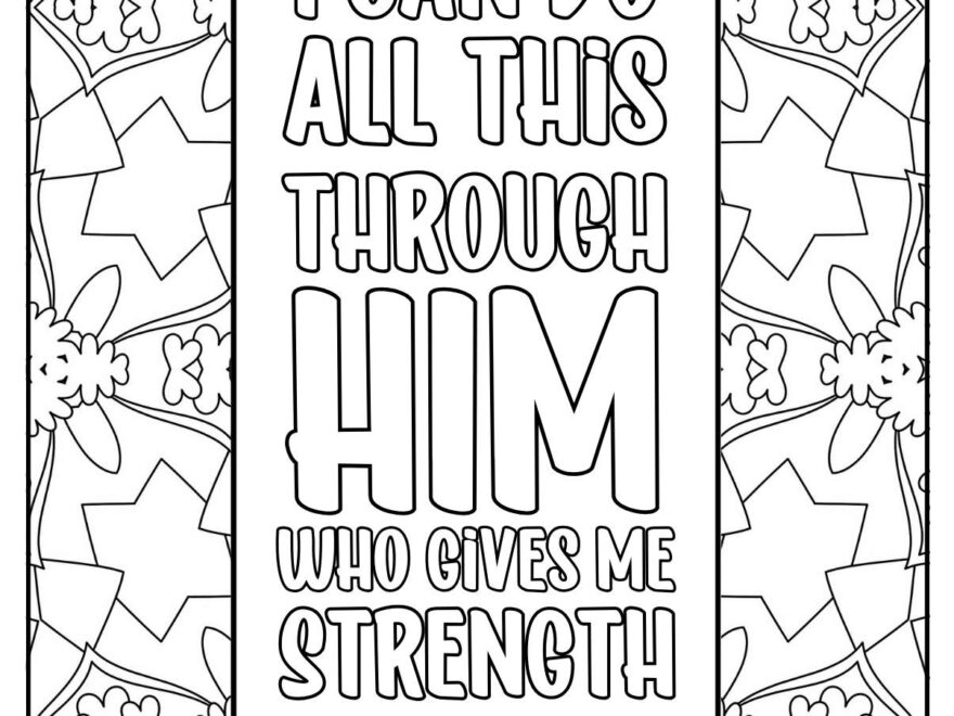61 Bible Verse Coloring Pages Free Printable Christian Quotes