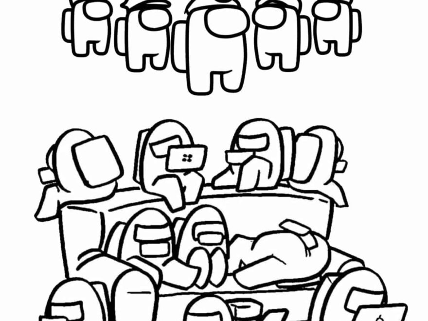 87 Among Us Coloring Pages Free To Print Artsy Pretty Colors