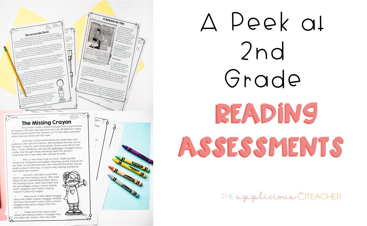 A Peek At 2nd Grade Reading Assessments The Applicious Teacher Worksheets Library