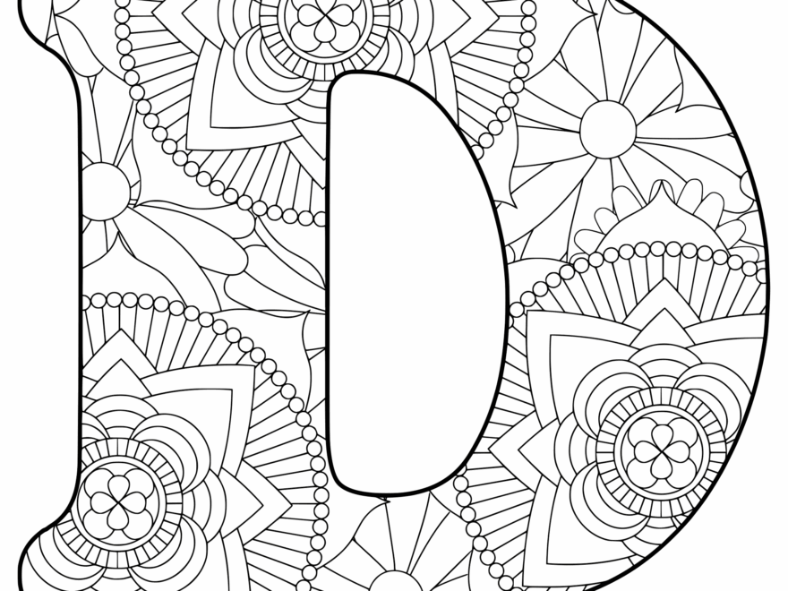 ABC Coloring Pages Free Alphabet Letter Colouring Sheets Free Printables Monograms Design Tools Patterns DIY Projects