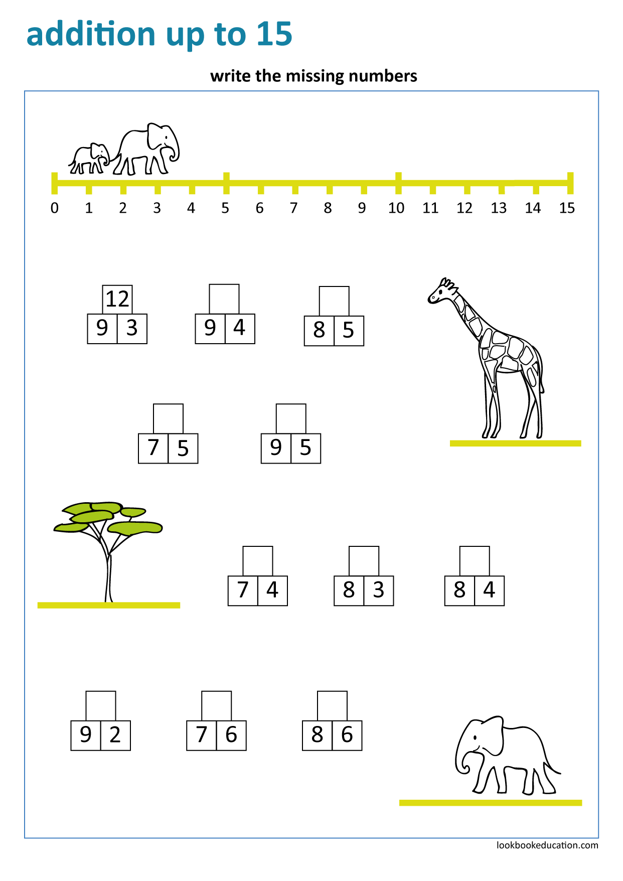Addition Worksheets Up To 15 Practice Sheets For Basic Math Skills