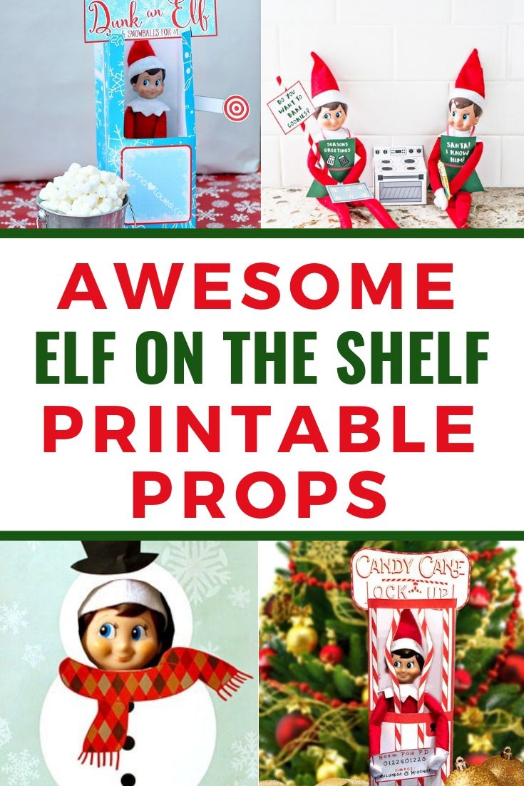 Elf On The Shelf Printable Props