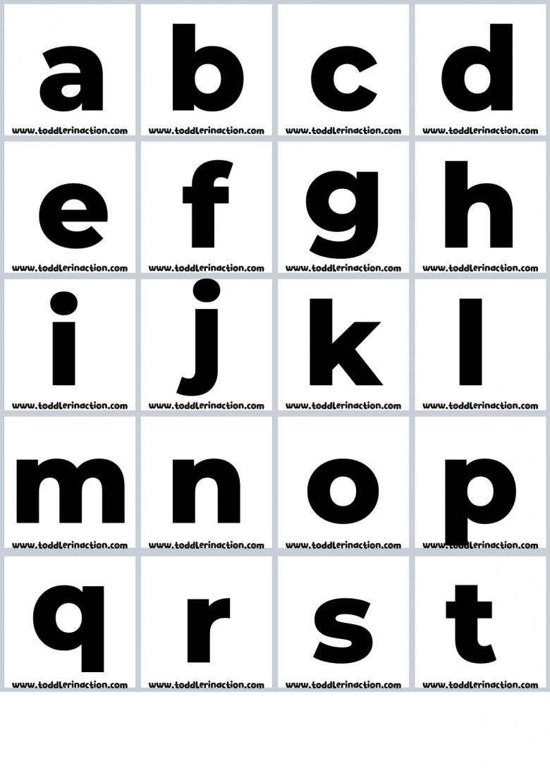 Free Printable Alphabet Flash Cards Black And White