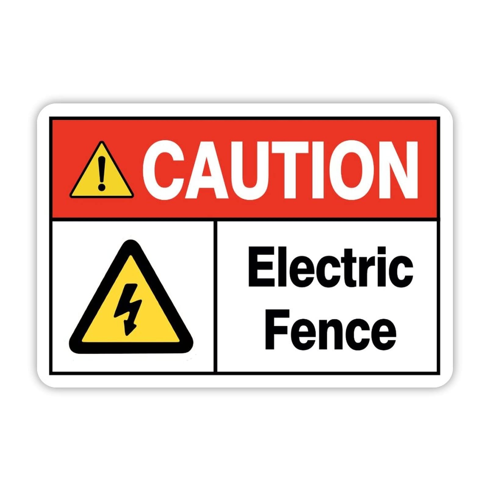 Amazon ENEDNATE Caution Electric Fence Aluminum Safety Sign 18x12 Inch Security Warning Signs For Business Retail Store Home Restaurant Bar Office Hotel Wall Decor Home Kitchen
