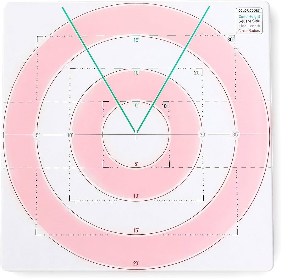 Amazon Hexers Spell Effects Damage AOE Template Compatible With Dungeons And Dragons D D DND Pathfinder RPG Templates For Line Cone Square Or Circle Spells Converts Inches To In Game Feet Toys