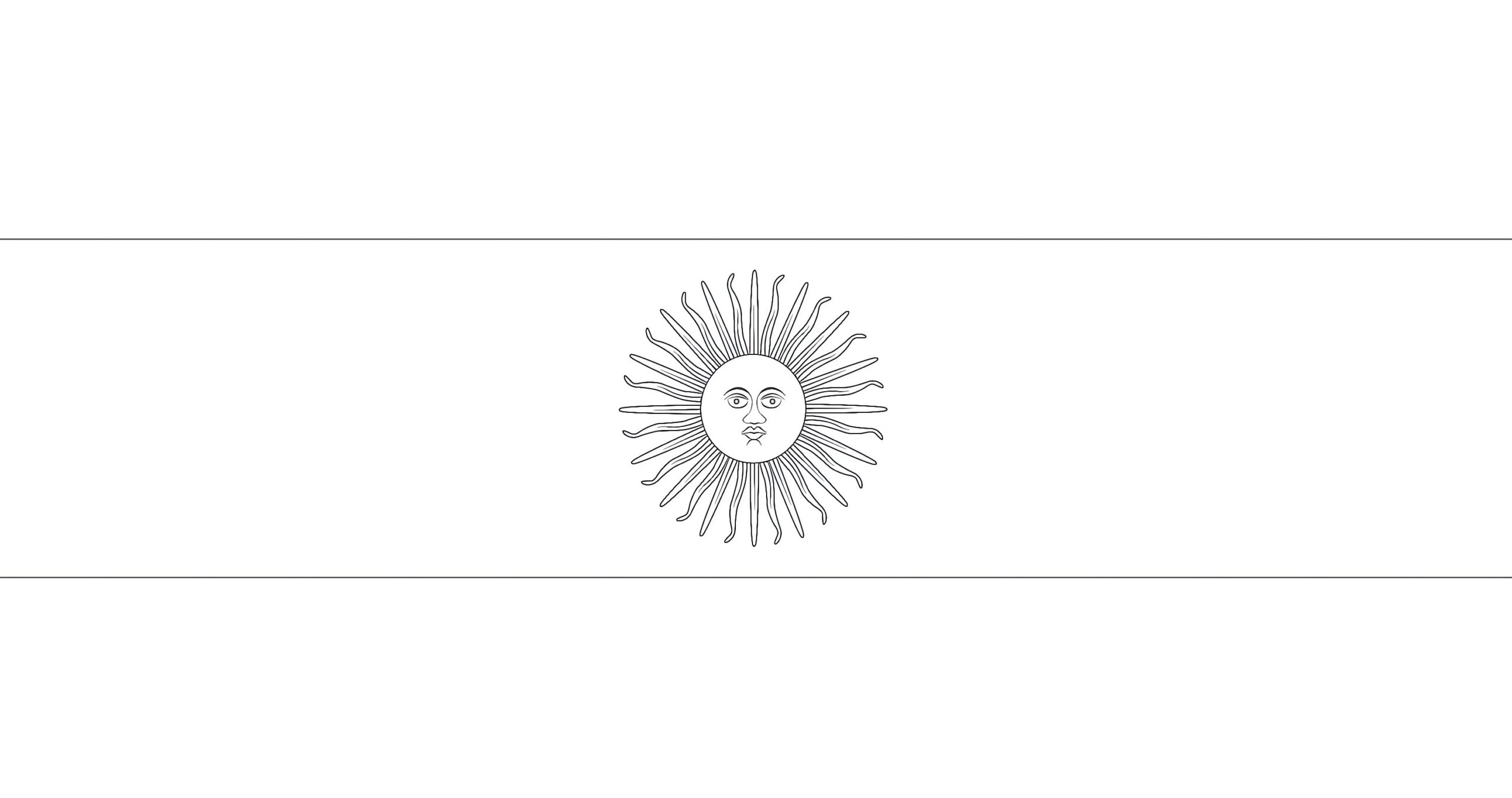 Flag Of Argentina Sun Free Printable