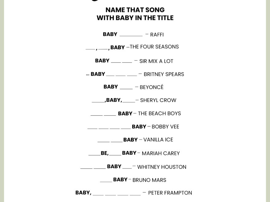 Baby Shower Games 20 Fun And Unique Baby Shower Activities