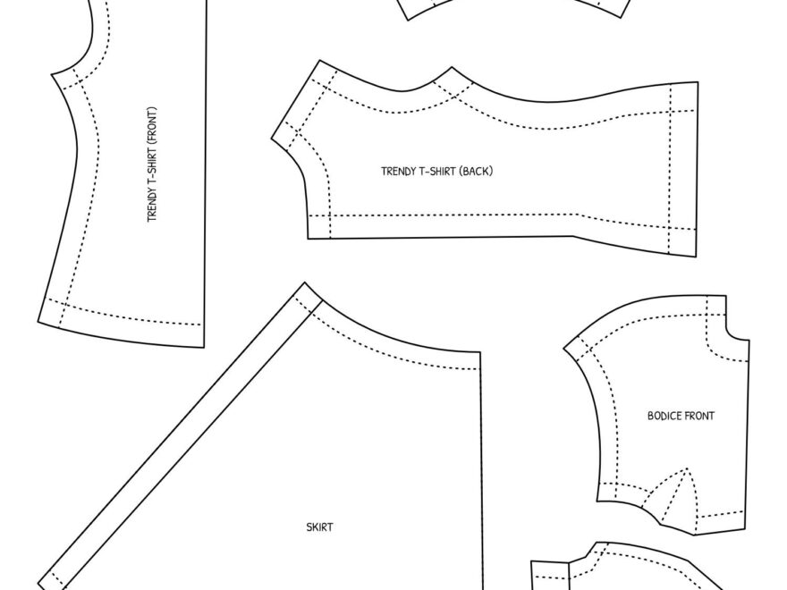 Barbie Clothes Templates 20 Free PDF Printables Printablee