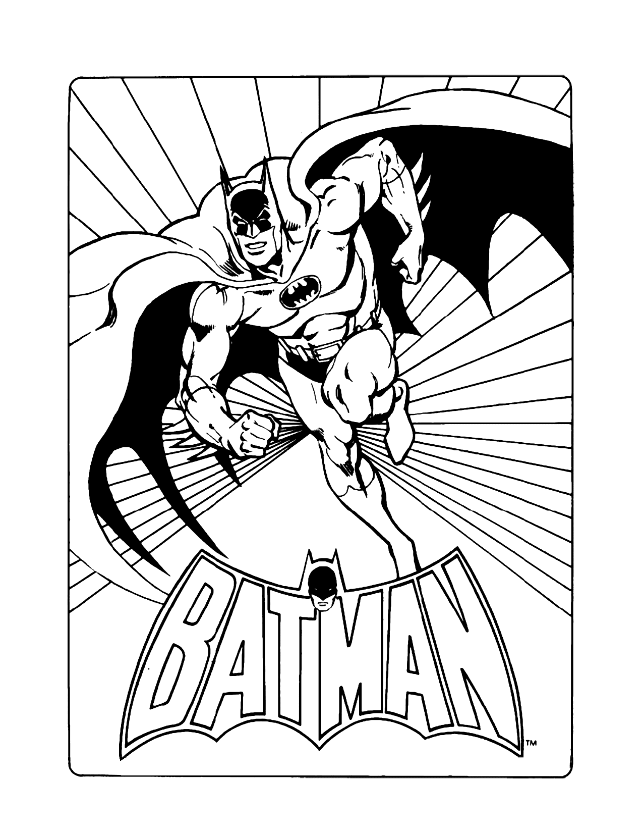 Free Printable Batman Logo Coloring Pages