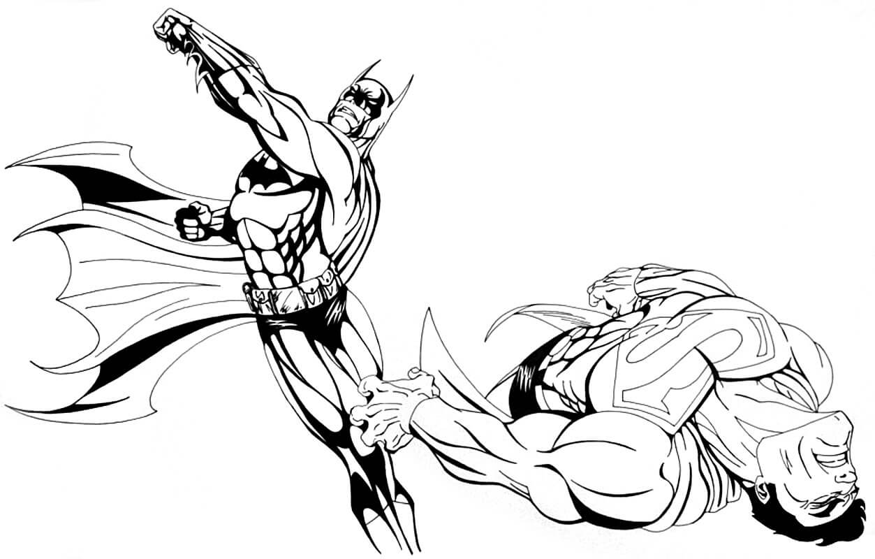 Batman Vs Superman Coloring Pages Printable Coloring Pages FREE