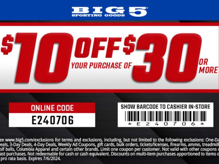 Big 5 May 2025 Coupons And Promo Codes