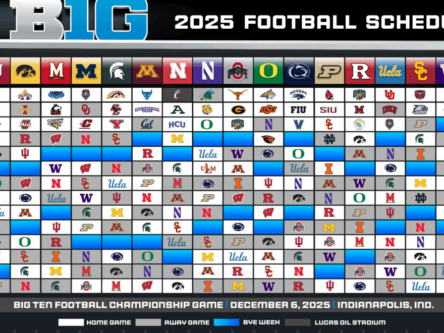 Big Ten Conference Releases 2025 Football Schedule