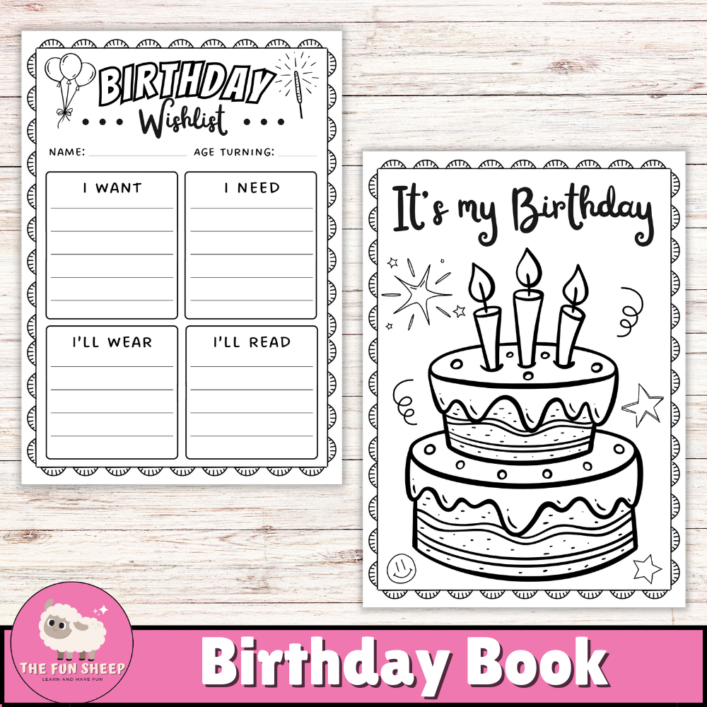 Birthday Book Printable Birthday Interview Questionnaire Journal For Kids Made By Teachers