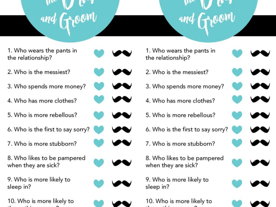 Bridal Shower Games Free Printables Lou Lou Girls