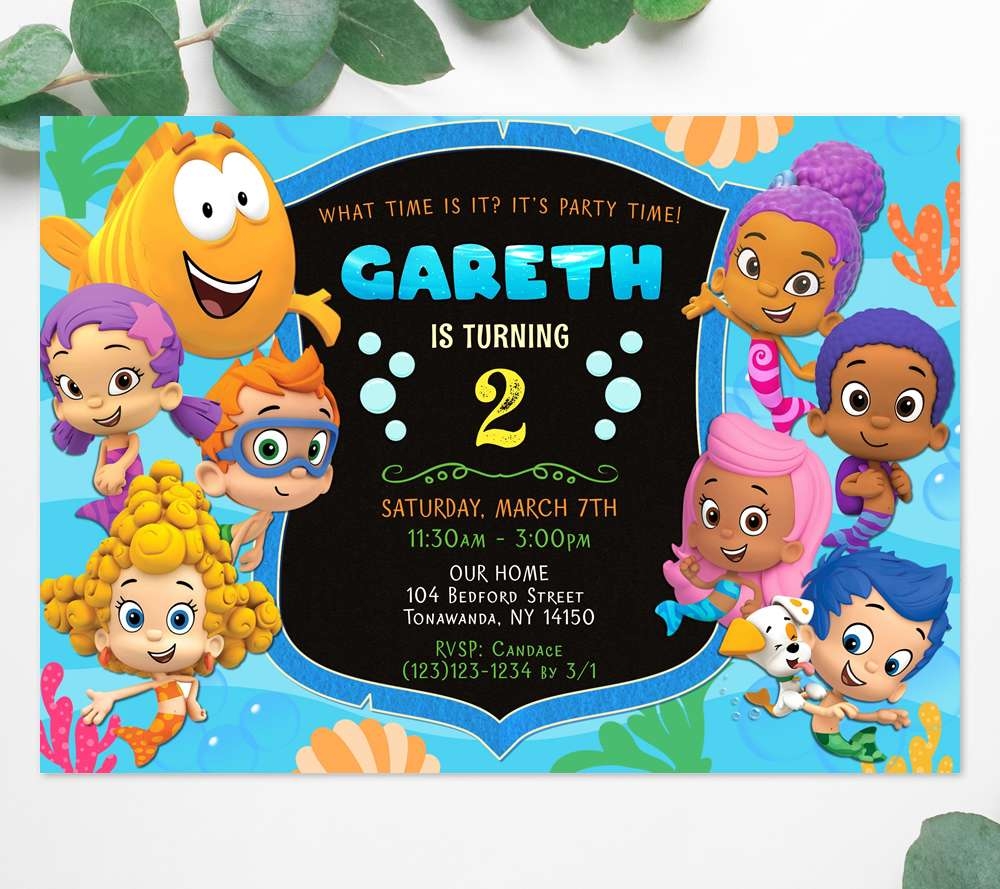 Free Bubble Guppies Birthday Printables