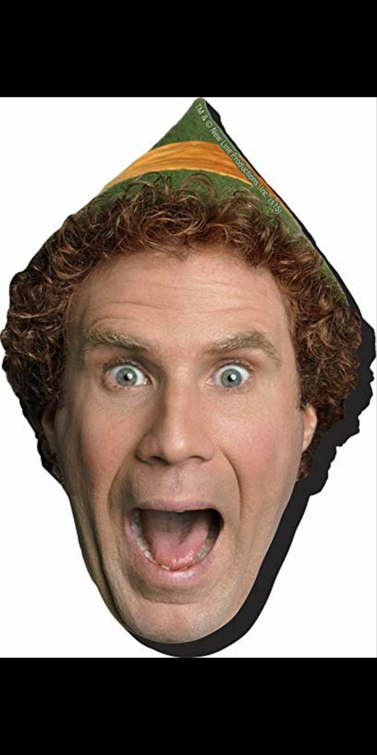 Buddy The Elf Excited Face Printable