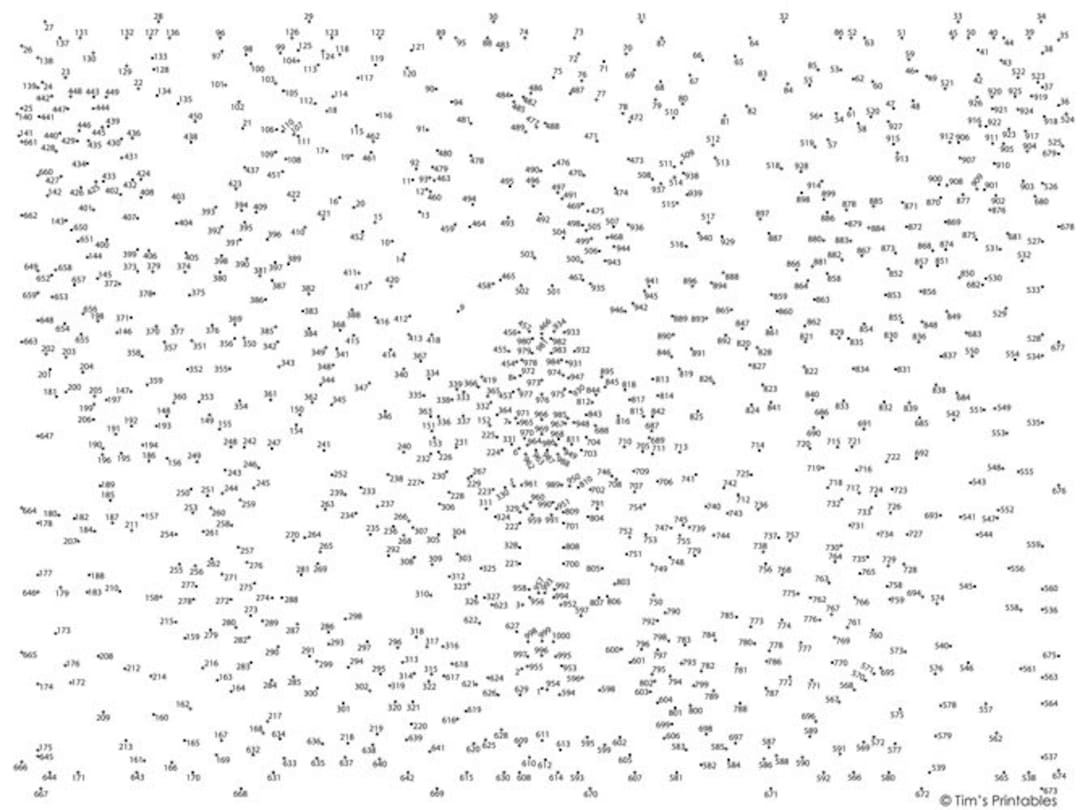 Butterfly Dot to dot Connect The Dots PDF 1000 Dots Etsy