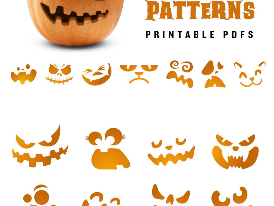 Buy 20 Printable Jack o lantern Pumpkin Carving Patterns For Halloween Simple Patterns That Can Make Anyone Look Like A Pro Online In India Etsy