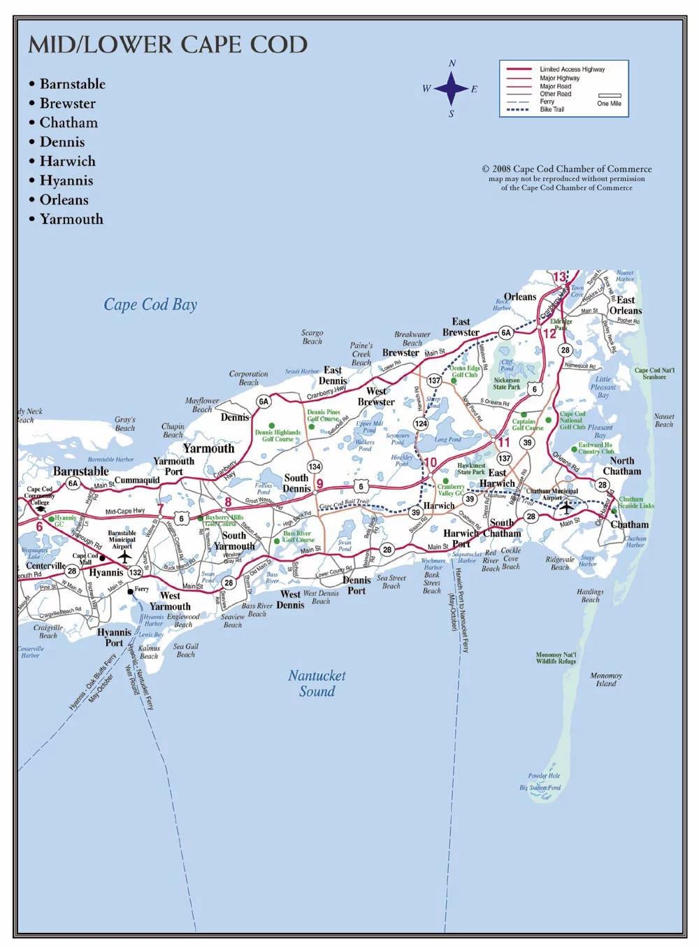 Cape Cod Maps Maps Of Cape Cod Towns