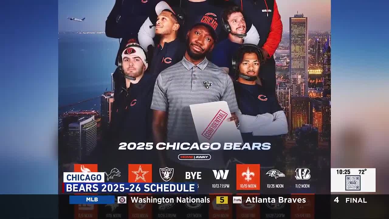 Chicago Bears Release 2025 Schedule